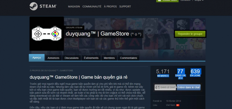 Duy Quang Store trên Steam