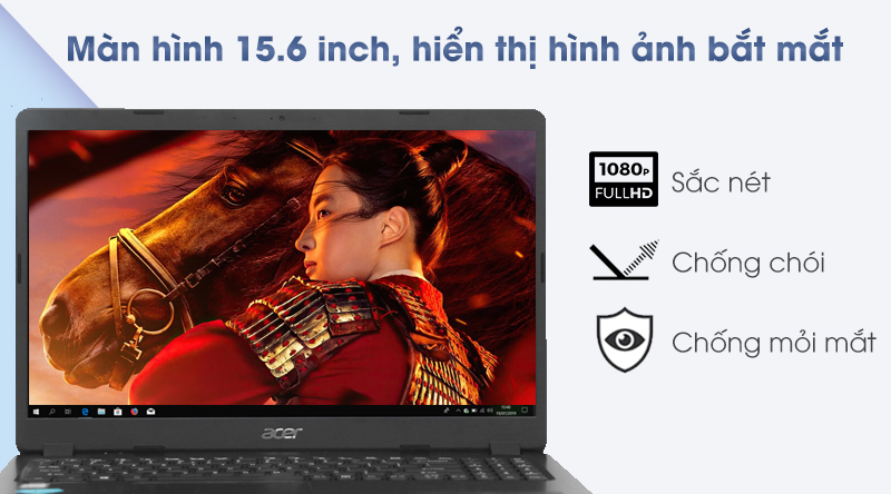 Laptop Acer Aspire A315 56 34AY i3 1005G1/4GB/512GB/Win10