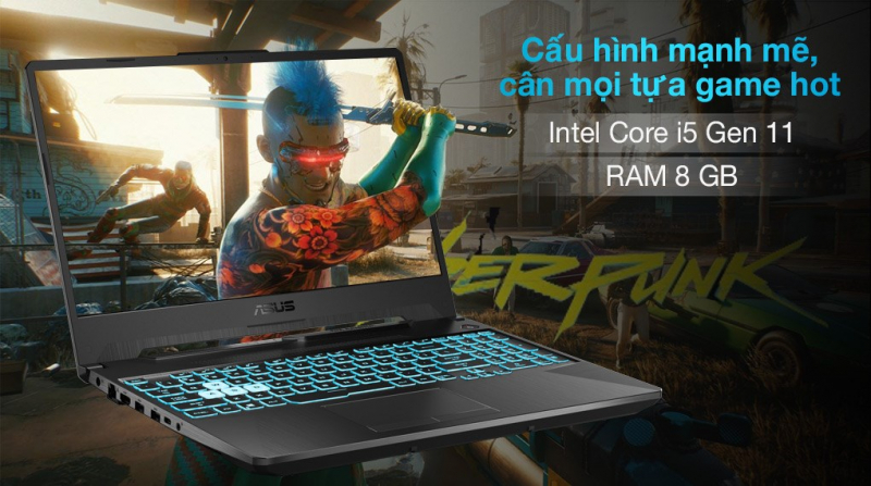 Laptop Asus TUF Gaming FX506HCB i5 11400H/8GB/512GB/4GB RTX3050/144Hz/Win11 (HN144W)