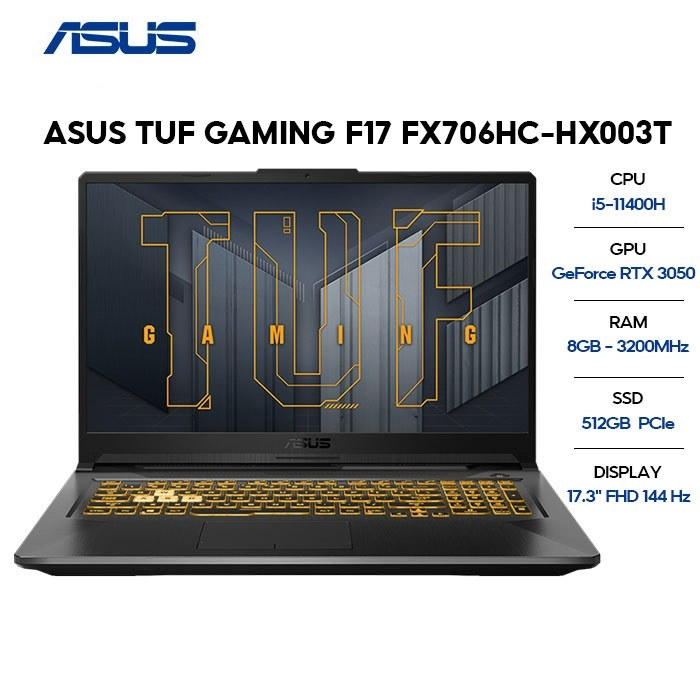 Laptop Asus TUF Gaming FX706HC i5